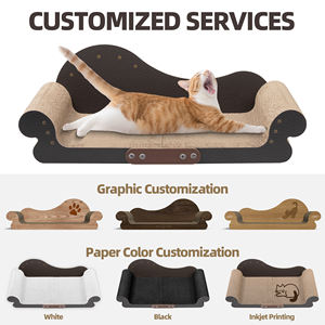 Grosir Pabrik desain baru XL penggaruk kucing kardus ramah lingkungan tempat tidur kucing Modern OEM ODM furnitur hewan peliharaan untuk kucing dalam ruangan - Product Image 4