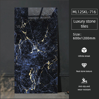 Vente en gros d'usine Carreaux muraux en pierre de luxe 750X1500 & 600X1200 Carreaux de sol modernes antidérapants pour salon Pierre de luxe