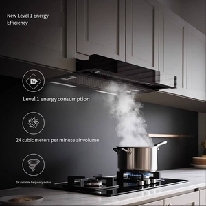 <span class=keywords><strong>Hotte</strong></span> de cuisine extractible en acier inoxydable argenté, haute puissance d'aspiration, à circulation interne, pour usage domestique - Product Image 3