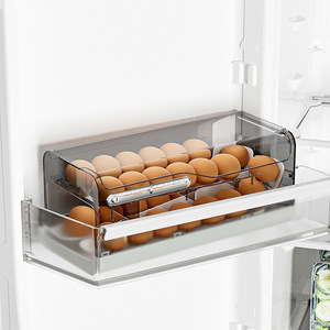 Egg <b>Storage</b> <b>Box</b> <b>Drawer</b> Type Stackable With Lid For Refrigerator Kitchen Use - Product Image 2