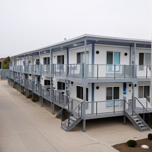 <span class=keywords><strong>Maison</strong></span> préfabriquée modulaire et amovible en kit, couleur personnalisable, pour dortoir de personnel ou logement familial - Product Image 1