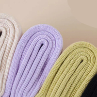 Chaussettes pour femmes de haute qualité, chaussettes de yoga et de pilates en tricot pour le printemps, usage quotidien, transparentes, logo brodé personnalisé, antidérapantes, en coton