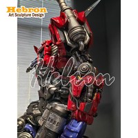 Sıcak Fırsat Büyük Boy Dış Mekan Dekorasyonu Metal Cam Elyaf Robot Bumble Bee Heykeli Transformer Aksiyon Figürü Satılık