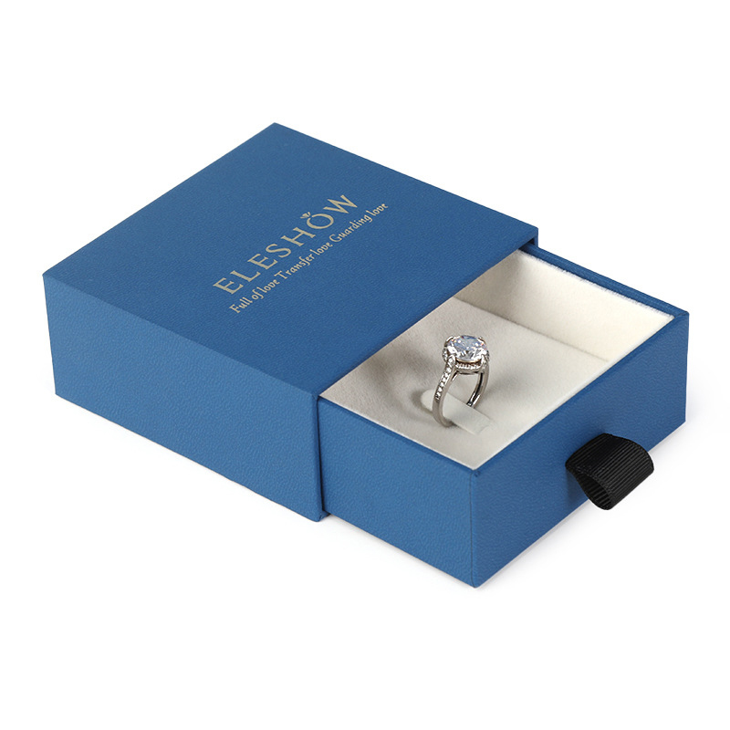 Blue 8*8 cm drawer box