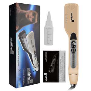 <span class=keywords><strong>Plancha</strong></span> profesional plana de <span class=keywords><strong>vapor</strong></span> para pelo para mujer, <span class=keywords><strong>plancha</strong></span> de cerámica para pelo, Control de temperatura, máquina de salón - Product Image 1