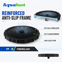 Diffuseur à bulles fines, membrane en silicone EPDM, plaque de support en ABS PP pour l'aération des eaux usées industrielles