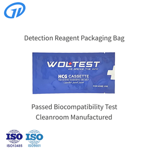 Sacchetto di sterilizzazione per test a strisce reattive stampato in rotocalco, a prova di umidità, di grado medicale, senza inquinamento, per diagnostica in vitro, in PET/<span class=keywords><strong>AL</strong></span>/CPP - Product Image 1
