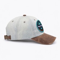 Casquette de baseball ajustable en sergé de coton à 6 panneaux avec logo personnalisé tissé de la marque T&L – Vente en gros
