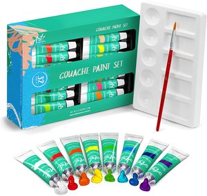 Ensemble de peinture <span class=keywords><strong>gouache</strong></span> pour artistes de haute qualité, 32 couleurs, 32 pièces, 12 ml, pour artistes professionnels et débutants - Product Image 6