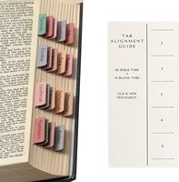 80 marque-pages bohèmes pour Bible avec guide d'alignement des onglets, autocollants d'indexation des Écritures aux couleurs douces pour femmes, journalisation chrétienne
