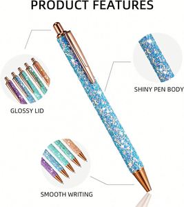 Promotion en gros : Stylos à bille de luxe en métal, multicolores, uniques, créatifs, écologiques, avec impression personnalisée et design moderne - Product Image 2
