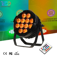 6 Projecteurs LED Par étanches avec Flight Case, 12x18W RGBAW+UV IP65 DMX512, en Aluminium Moulé Sous Pression, 150W, pour Éclairage Scénique, Mariages et Discothèques