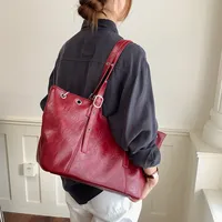Sacs à main en cuir PU de haute qualité pour femmes, sacs de shopping grande capacité, sacs à bandoulière décontractés pour femmes, sacs fourre-tout solides, sacs messager