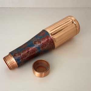 High Quality Copper Water Bottle drinkware <b>Temperature</b> <b>Cover</b> Customizable Color Logo Heavy-Duty American Style Luxury - Product Image 3