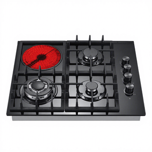 Mesa de Cocina con <span class=keywords><strong>Estufa</strong></span> de <span class=keywords><strong>Gas</strong></span> Integrada Híbrida de 4 Quemadores - Product Image 5