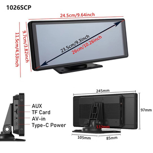 <span class=keywords><strong>Reproductor</strong></span> Multimedia para Automóvil con Pantalla Táctil Completa de 10.26 Pulgadas, Apple CarPlay Inalámbrico, Navegación Portátil 4K, Pantalla Táctil Curva IPS2.5D, <span class=keywords><strong>Reproductor</strong></span> de Automóvil AHD - Product Image 5