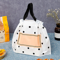 Sacs en plastique d'emballage de déjeuner de salade d'aliments à emporter pour le magasin de vêtements Shopping Take Way Sac fourre-tout Sacs en plastique