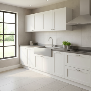 Mobile da Cucina Bianco Stile Shaker Sunique Sydney, Pannello in MDF, Design Moderno 30x18 Pollici - Product Image 3