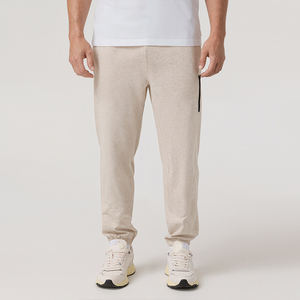 กางเกงวิ่งสำหรับผู้ชายสีดำแบบถักกางเกงผ้าฝ้ายลำลองกลางแจ้งกำหนดได้เอง - Product Image 1