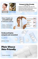 Mini Disposable Compressed Eco-Friendly Cotton Face Towel Tablets Soft Nonwoven Customized Logo Sports Travel Home Hotel