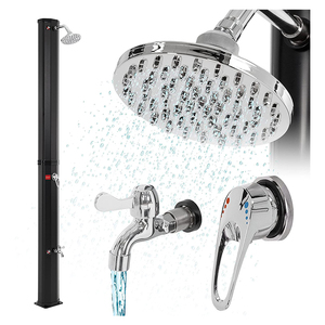 Douche solaire de jardin, produit vert très vendu en été, pour <span class=keywords><strong>piscine</strong></span> familiale, couleur noire, 35L, douche de jardin extérieure - Product Image 1