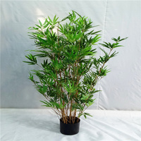 Arbres de bambou artificiel, 150cm, vente en gros, Simulation haute, feuilles de bambou avec Pot pour décoration intérieure et extérieure