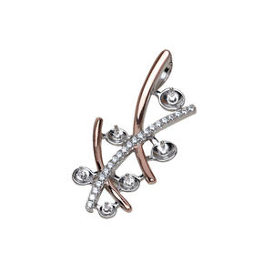 ฐานจี้ทองคำขาว S925 สำหรับใส่ไข่มุก 6 เม็ด สีไข่มุก สำหรับงาน DIY เครื่องประดับผู้หญิง พร้อมจี้ไข่มุก 4-6 เม็ด รุ่น 3287 ฐานเปล่า - Product Image 5