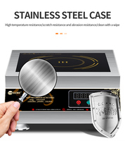 Cuisinière à induction à plaque unique HENGZHI, cuisinière électromagnétique, cuisinière à induction électrique pour restaurant et cuisine