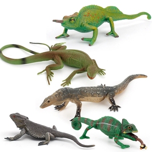 Modèle de lézard caméléon statique, reptile forestier simulé, jouet d'ornement éducatif pour enfants - Product Image 3