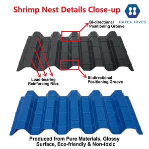 Nichoirs en PEHD pour <span class=keywords><strong>écrevisse</strong></span>s et crabes, différentes tailles, pour l'élevage de crevettes, équipement pour augmenter la production - Product Image 2