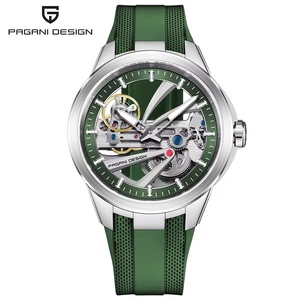 Montre mécanique de luxe pour homme PAGANI DESIGN YS030 <span class=keywords><strong>Alien</strong></span> Hollow Tourbillon, mouvement transparent en acier inoxydable luminescent, saphir. - Product Image 3