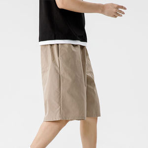 Quick Dry Men <b>Elastic</b> Waist Side Pockets Sport Shorts Fitness Workout Training Blank polyester Loose Running Gym Shorts - Product Image 4