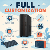 Komputer Desktop Bisnis Berkinerja Tinggi Zhaoxin KX-U6780A 8 Core 16GB DDR4 512GB NVMe SSD LCD untuk Penggunaan Kantor