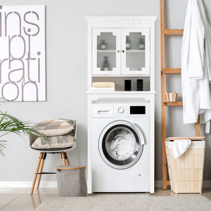 Bathroom washing machine storage <b>rack</b>, floor-standing toilet/washroom storage <b>rack</b>, balcony/bathroom toilet <b>shelf</b>/sink <b>rack</b> - Product Image 1