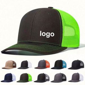 Customized Richardson 112 6-Panel Canvas Snapback Trucker <b>Hat</b> with Custom Leather Patch Unisex Four Seasons Sports <b>Hat</b> - Product Image 1