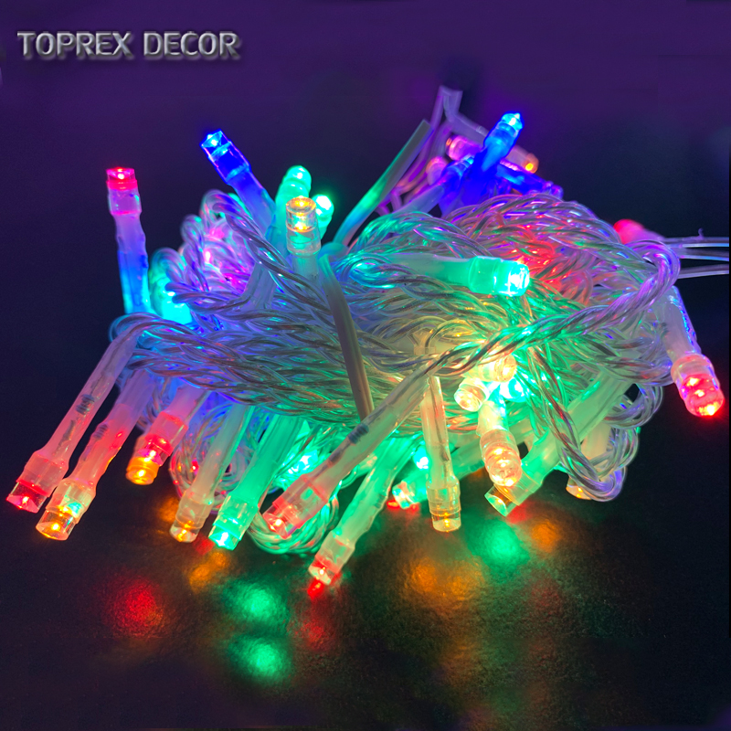 Toprex Decor 10m Outdoor LED Christmas String Lights - IP46 Waterproof Festival Decoration