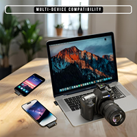 Nouveau Microphone Cravate Condensateur Magnétique Sans Fil 3-en-1 Anti-Bruit Type C ABS Portable pour Appareil Photo et Smartphone