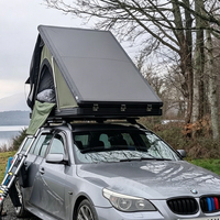 Tente de toit rigide pour camping en plein air, tente de toit de voiture 4 saisons, en alliage d'aluminium, pour 3 à 4 personnes, de haute qualité, durable, fabriquée en usine