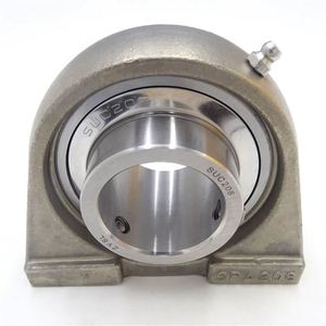 Cojinete de bloque de almohada de acero inoxidable UCPA208 SS con asiento SSUCPA208 - Product Image 1