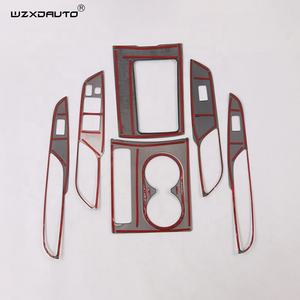 กรอบสวิตช์ติดหน้าต่างภายในรถยนต์,กรอบที่ใส่แก้วที่ครอบเกียร์ Tirm ทำจากเหล็กไทเทเนียมสีดำสำหรับ <span class=keywords><strong>Xpander</strong></span> 2018 <span class=keywords><strong>2020</strong></span> - Product Image 6