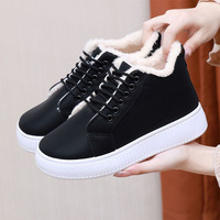 Sepatu Sneakers Kulit Lembut Grosir Langsung dari Pabrik, Sepatu Hangat Berbulu, Sepatu Berkualitas Tinggi untuk Wanita