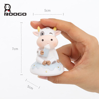 Harsambachten Cartoon Dieren Dessert Beeldje Schattige Zoete Traktaties Ornament Schattig Cupcake IJsje Dieren Bureau Plank Decor Cadeau