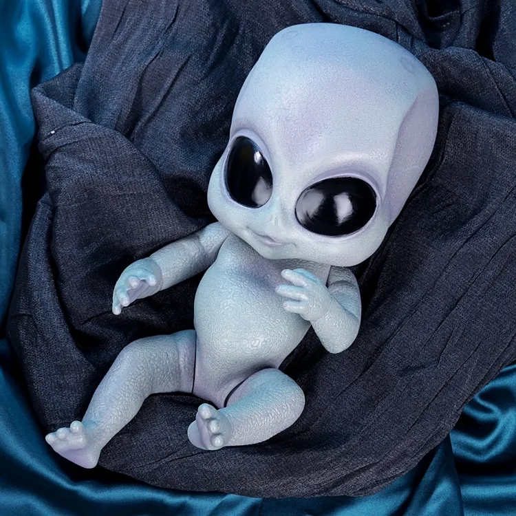 NPK-poupée Alien pour bébé 14 pouces, jouet réaliste, en vinyle, peinture, à la main, à collectionner, 55 cm