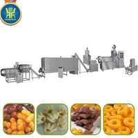 Machine d'extrudeuse de collation de nourriture de bouffée de ligne continue automatique de rendement élevé pour la chaîne de production gonflée de puces de maïs de casse-croûte