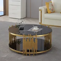 النمط الكلاسيكي غرفة المعيشة الترويجية جولة طاولة القهوة أثاث داخلي طاولة