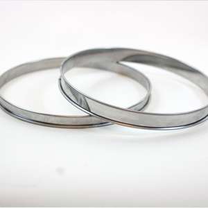 <span class=keywords><strong>Stampo</strong></span> per <span class=keywords><strong>crostata</strong></span> di uova in acciaio inossidabile 90x20mm con bordo arrotolato - Product Image 6