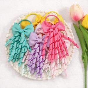 Nouveaux élastiques à <span class=keywords><strong>cheveux</strong></span> pour enfants, écologiques, durables, en <span class=keywords><strong>spirale</strong></span>, <span class=keywords><strong>bouclés</strong></span>, de haute qualité, pour queue de cheval - Product Image 3