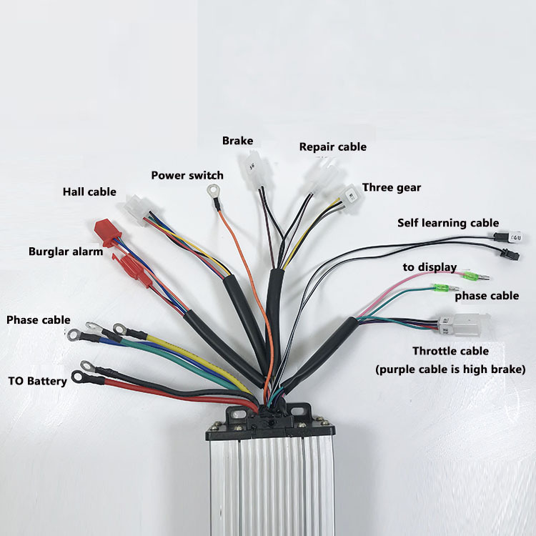 BLDC контроллер для электрического скутера, 48V, 60V, 72V, 35A