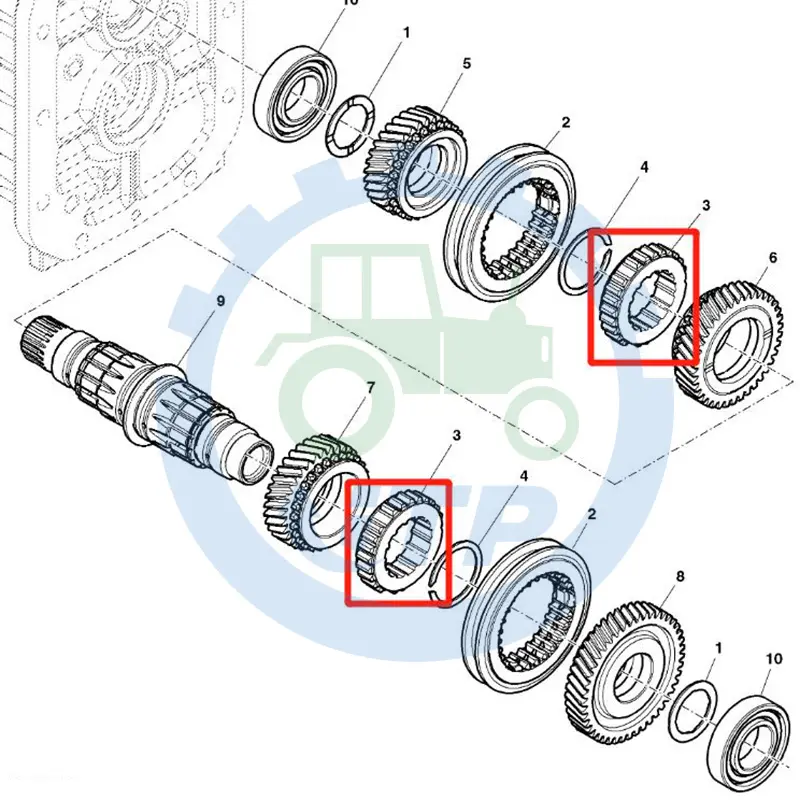 Coleira de câmbio r258114 adequada para trator john deere, 5065m, 5070m, 5075m, 5080m, 5085m, 5085ml, 5090m