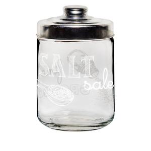FRASCO DE VIDRIO DECORATIVO EASY WHITE SALT, 800CC - Product Image 1